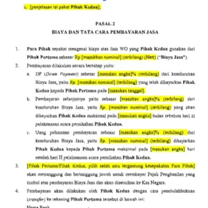 Template Perjanjian Jasa Event Organizer